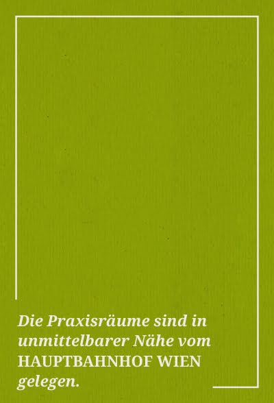 Die Praxis in 1040 Wien nähe Hauptbahnhof